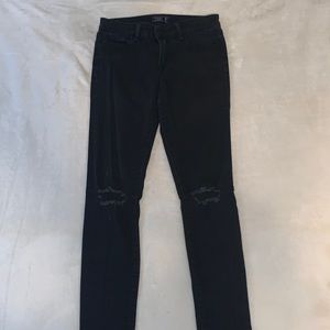 Black High Rise Skinny Jeans